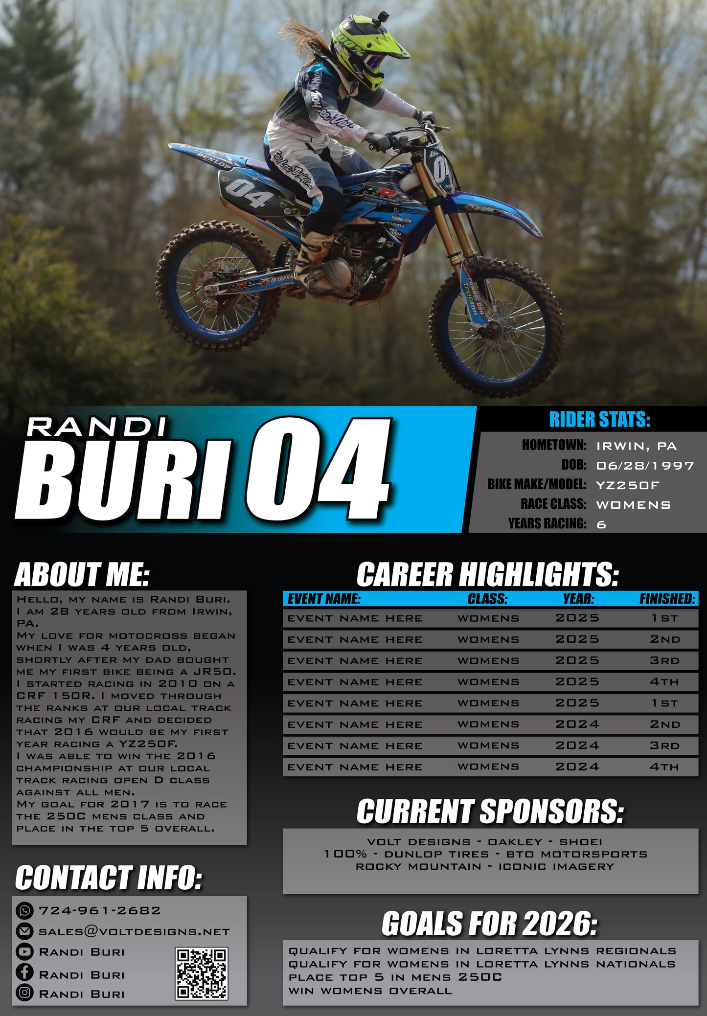 Custom Rider Resumes