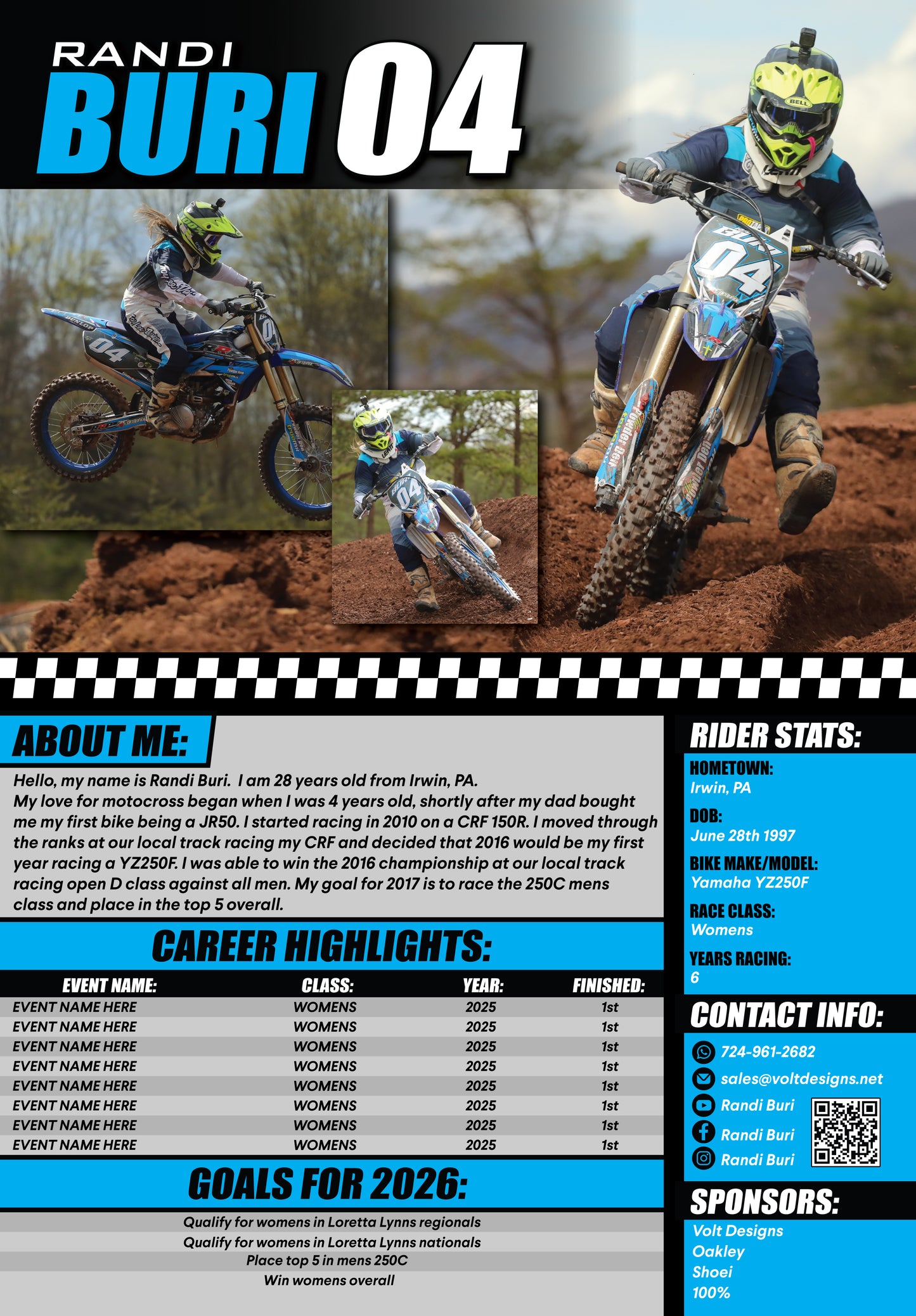 Custom Rider Resumes