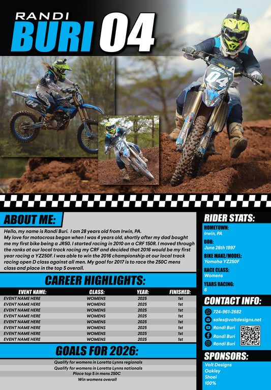 Custom Rider Resumes