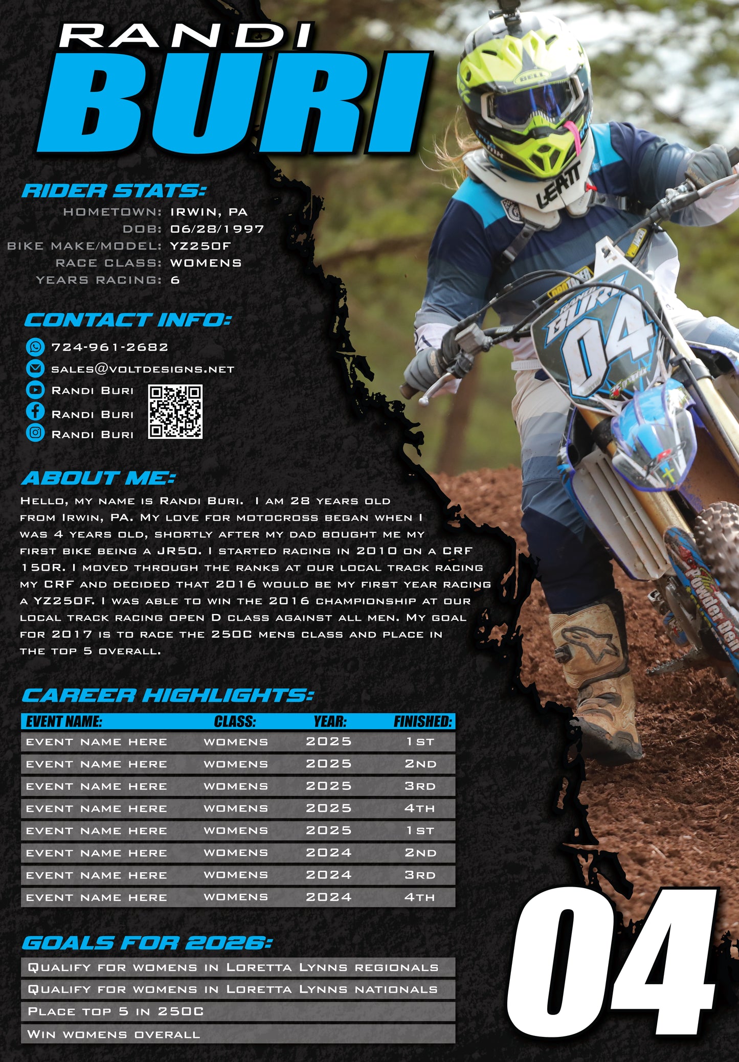 Custom Rider Resumes