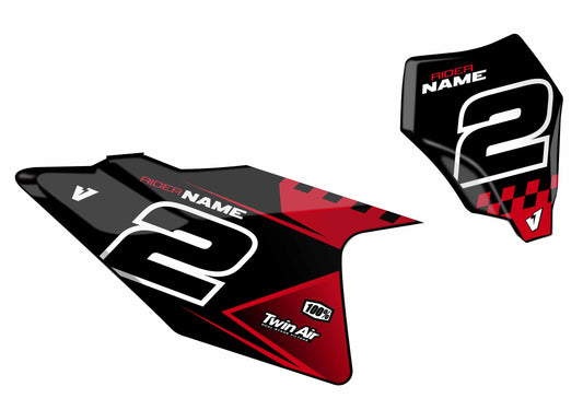 V8 Number Plate SERIES for GasGas